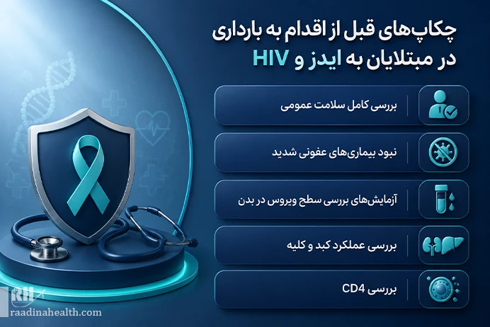 چکاپ های قبل از اقدام به بارداری مبتلایان ایدز و HIV