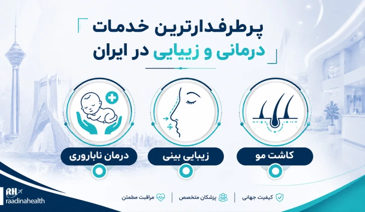 پرطرفدارترین خدمات درمانی و زیبایی در ایران