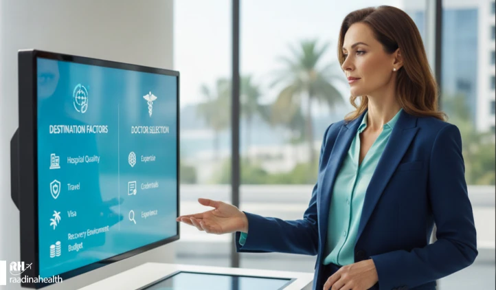 ما السبب أنّ اختيار الوجهة المقصودة واختيار الطبيب بنفس درجة الاهمية