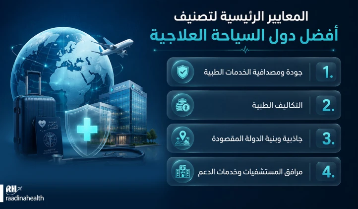 المعايير الأساسية لتصنيف أفضل دول السياحة العلاجية