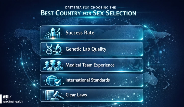Criteria for choosing the best country for gender determination