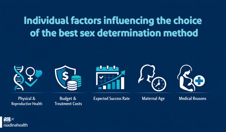 Individual factors influencing the choice of the best sex determination method