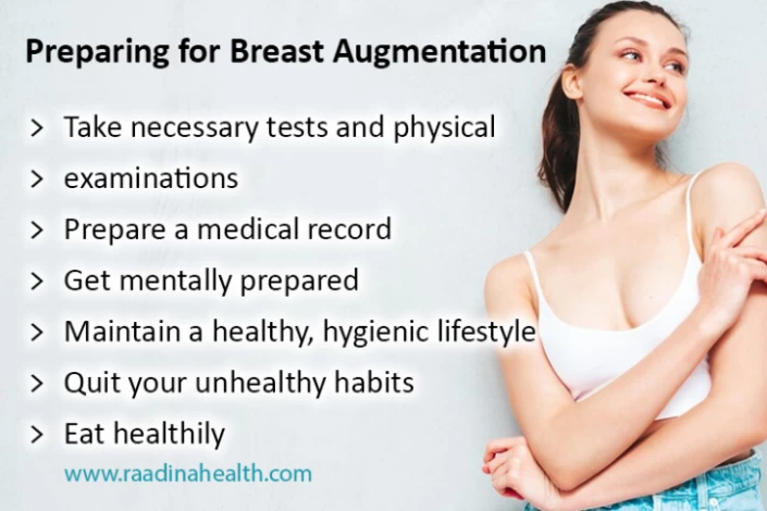 How to Prepare for a Breast Augmentation Surgery? - Raadina Health