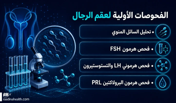 الفحوصات الأولية لعقم الرجال