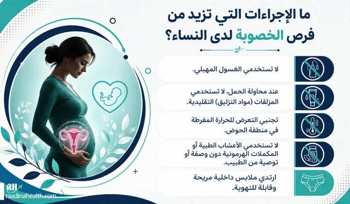 ما هي التدابير التي تزيد من فرص الخصوبة لدى النساء؟