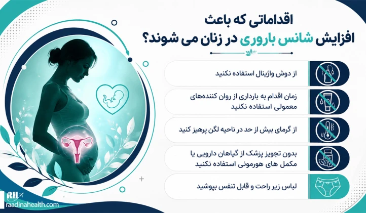 اقداماتی که باعث افزایش شانس باروری در زنان می شوند؟