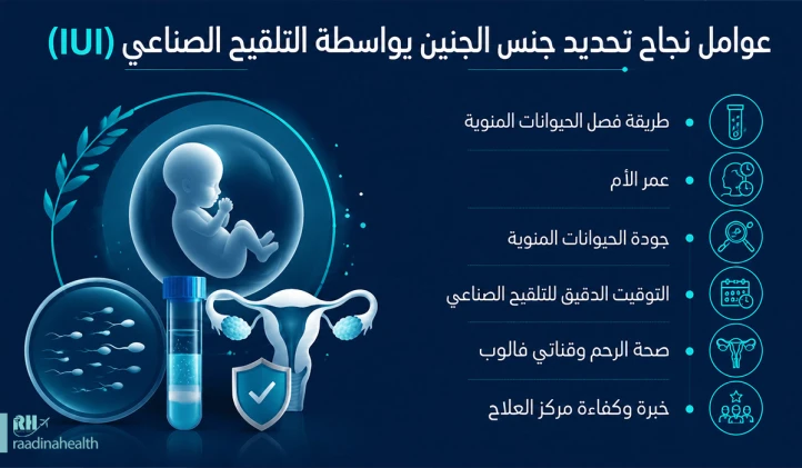 العوامل المؤثرة على نجاح عملية اختيار جنس الجنين في التلقيح داخل الرحم