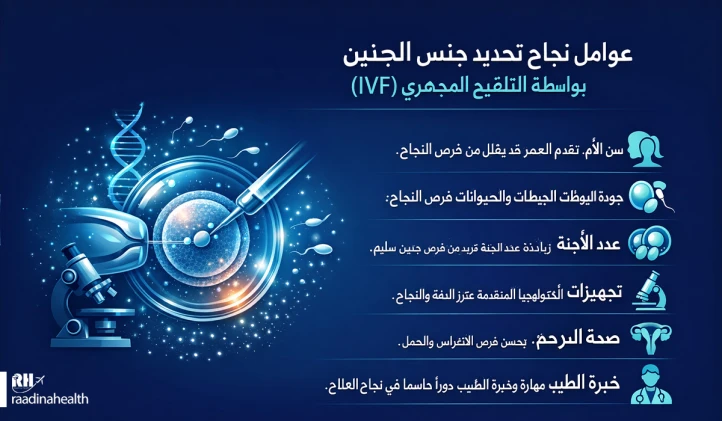 العوامل المؤثرة على نجاح تحديد الجنسIVF