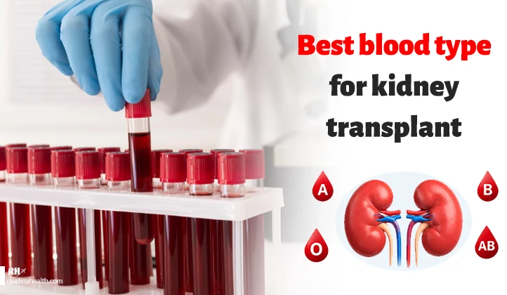 The best blood type for kidney transplantation