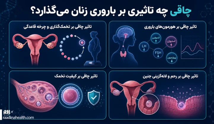 چاقی چه تاثیری بر باروری زنان می‏گذارد؟
