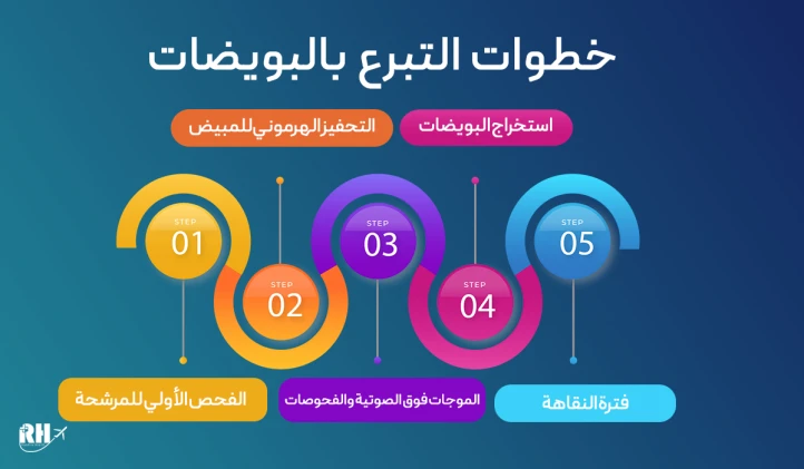 مراحل التبرع بالبويضات